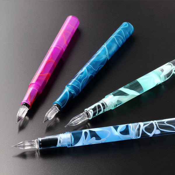 aun ガラスペン オーロラと天の川 F ガラス工房 aun 天の川 ガラスペン