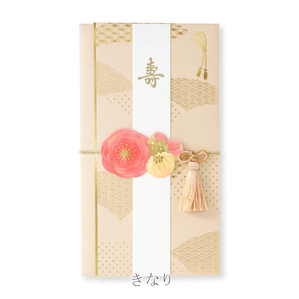 ご祝儀袋 花飾り金封 [全3色] 1枚入り マルアイ キ30 [M便 1/4]