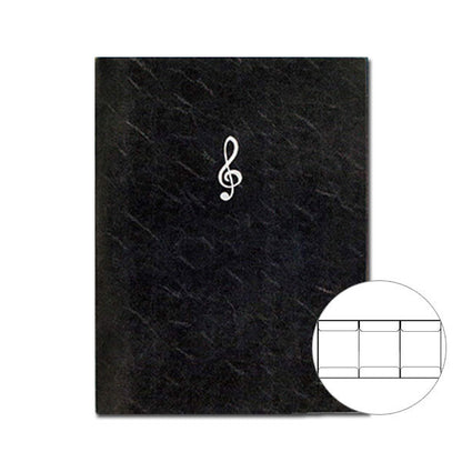 トリプル楽譜シートホルダー MUSIC FOR LIVING [ブラック] A4＆A3用紙対応 ナカノ FL-160T