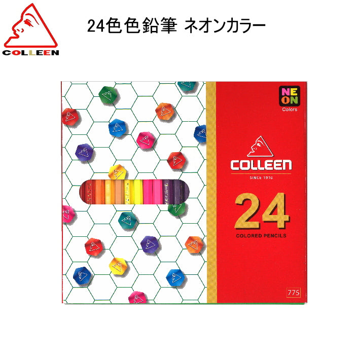 コーリン 24色色鉛筆 ネオンカラー  キテラ 　775-24