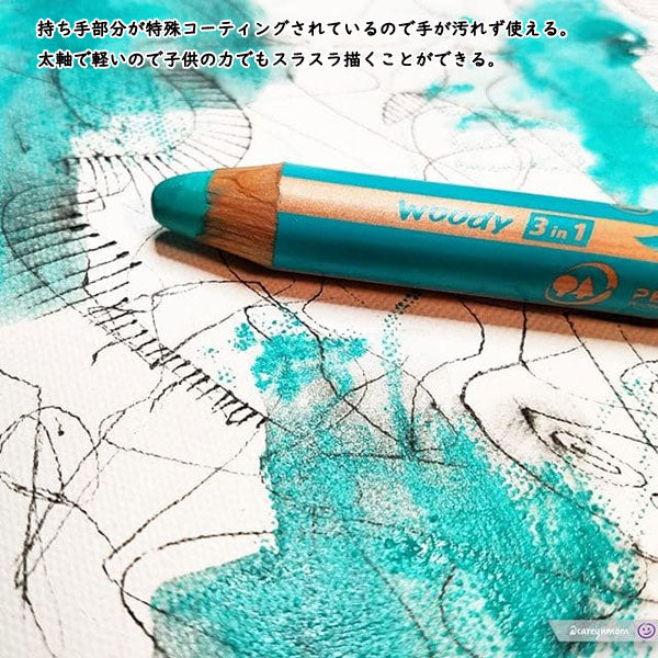 STABILO 色鉛筆 ウッディー3in1[10色セット] スタビロ 880-10 – 文具