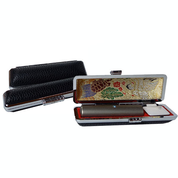 印鑑ケース(印籠タイプ)、印材2本 Amazon | GRACTAKE【商売繁盛】印鑑ケース 法人 2本 ゴム印