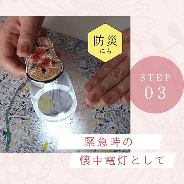 ライトで光る！おめかしルーペ [全6種類] 3carat/真美堂 OLS [M便 1/3]