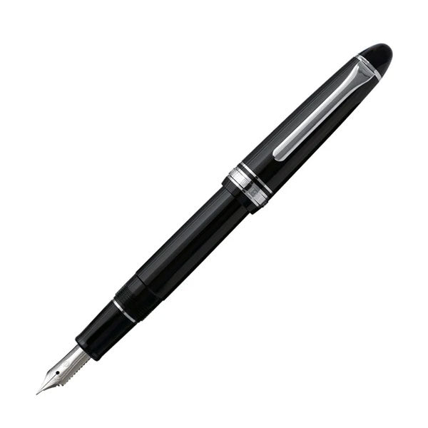 万年筆 プロフィット カジュアル シルバートリム［ブラック］ ［極細