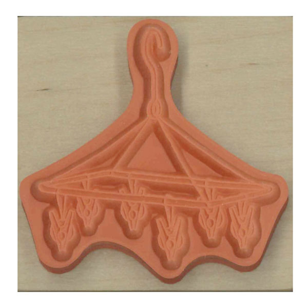 １点限り♡未使用　新作うしパンチ＆スタンプ　スタンピンアップ 角型印65100号 抗菌（重ね捺しスタンプラリー専用）|XH-65100K(SR