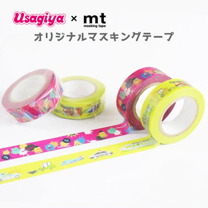 ★当店オリジナル★mt マスキングテープ うさぎやオリジナル [モンスター / のりもの] カモ井加工紙 オリジナルMT-37/38 [M便 1/30]