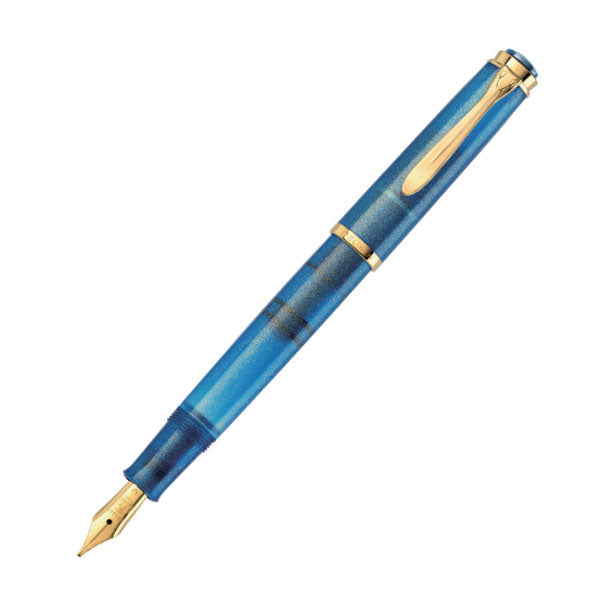 【限定】万年筆 ペリカン クラシック《Classic》M200 ゴールデンラピス ［極細(EF)/細字(F)］ペリカン M200ｺﾞｰﾙﾃﾞﾝﾗﾋﾟｽ【送料無料*】