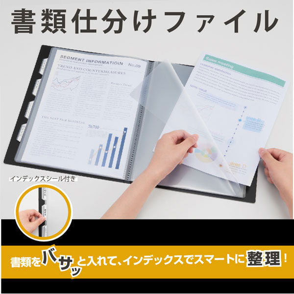 書類仕分けファイル A4サイズ [全2色]キングジム 20-191 *ネコポス不可*