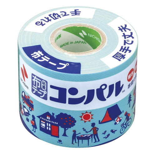 小巻布粘着テープ　コンパル[ライトブルー]ニチバン　CPN20-50