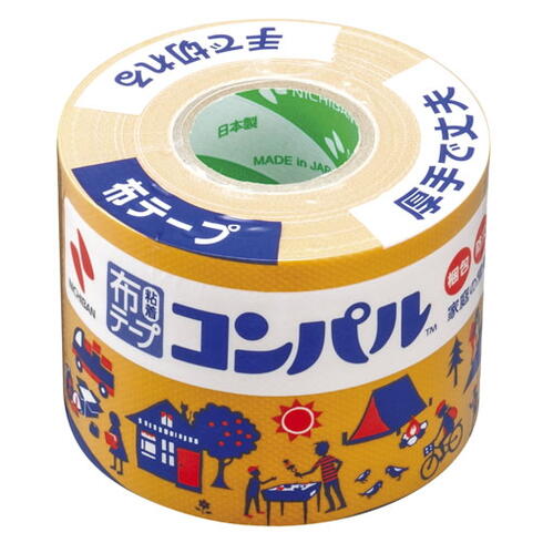 小巻布粘着テープ　コンパル[橙]ニチバン　CPN13-50