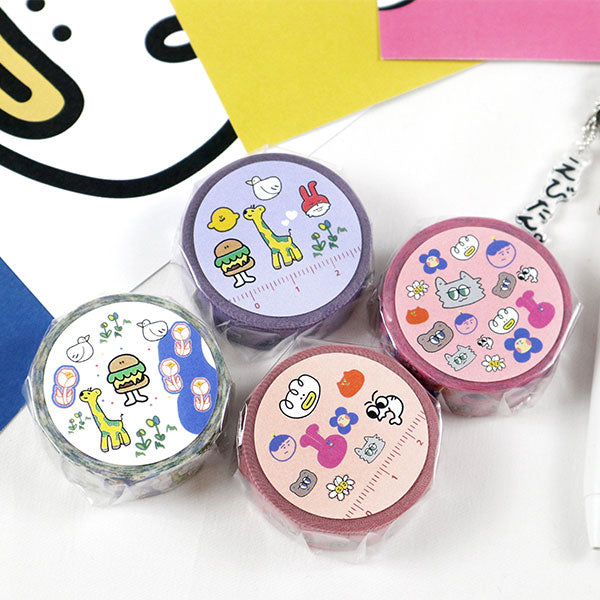 うさぎや×しゃけ。マスキングテープ [全4種類] カモイ ｵﾘｼﾞﾅﾙMT[M便 1