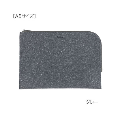 【10/03角乢】CleLe リサイクルレザーフラットケース[A5サイズ、B6サイズ] [全2色] ナカバヤシ CLL-FC- [M便 1/2]