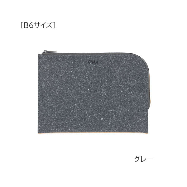 【10/03角乢】CleLe リサイクルレザーフラットケース[A5サイズ、B6サイズ] [全2色] ナカバヤシ CLL-FC- [M便 1/2]