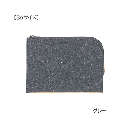 【10/03角乢】CleLe リサイクルレザーフラットケース[A5サイズ、B6サイズ] [全2色] ナカバヤシ CLL-FC- [M便 1/2]