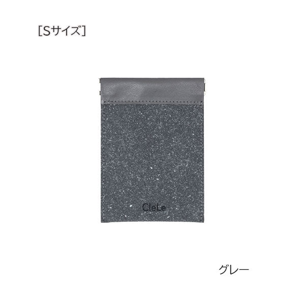 【10/03角乢】CleLe リサイクルレザースプリングポーチ[Mサイズ、Sサイズ] [全2色] ナカバヤシ CLL-SP- [M便 1/4]
