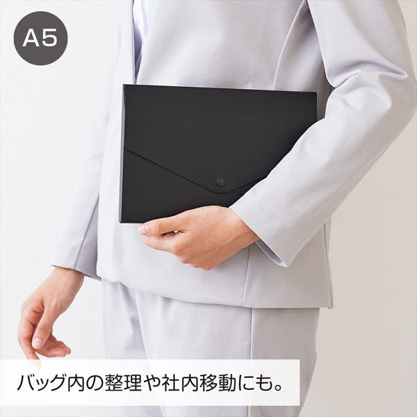 Noir×noir 《ノアール×ノアール》エンベロープケース A5サイズ リヒト ラブ LIHIT LAB A-5094 [M便 1/1]