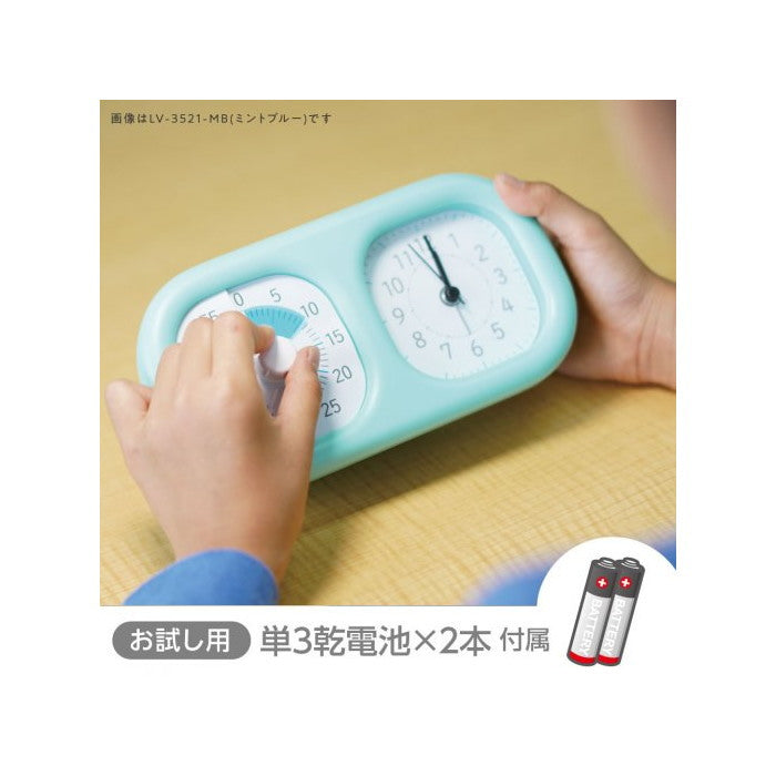 トキ・サポ 時っ感タイマー 時計プラス  　[全2色]  ソニック LV-3521