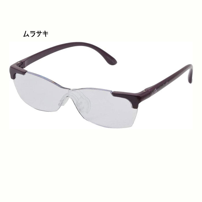 メガネ型拡大鏡（花柄） 各3色  キングジム AM41