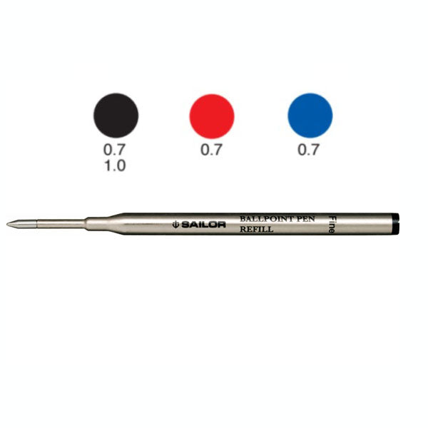 [0.7・1.0ｍｍ] 　 替え芯　セーラー万年筆　18-0500-**0 [M便 1/10]