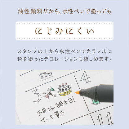 nototo 10 (ノトトテン) 10個のミニスタンプ [全6種類] シヤチハタ PEL-TC*/H [M便 1/8]