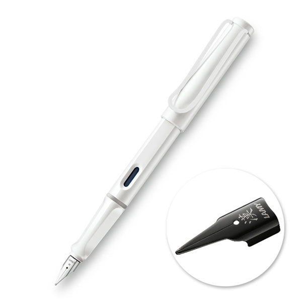 【数量限定】ラミー サファリ white white clip 万年筆 [漢字ニブ] LAMY(ラミー) L19WTWT-KJ