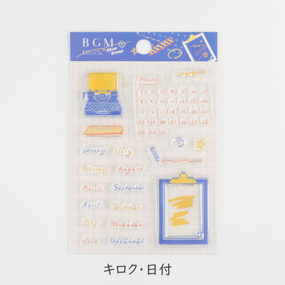 クリアスタンプ [全5種類]  BGM 1935-BT-CS0** 　[M便 1/9]