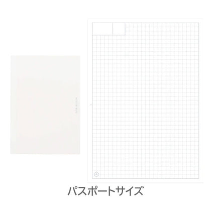 手帳のように使えるノート HITOTOKI NOTE 専用リフィル パスポートサイズ/コミックサイズ/スクエアサイズ デイリータイプ ドット方眼 [全3種類] キングジム HNR-P01/C01/S01 [M便 1/4]