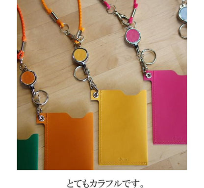 dunn《デュン》ソロパスケース＆リール式ストラップセット [全10色]  ロンド工房DSS**