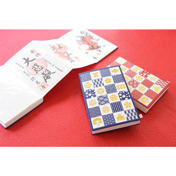ポケット付き御朱印帳 小紋×kamon [全2色] ni-wa H050501-1/2