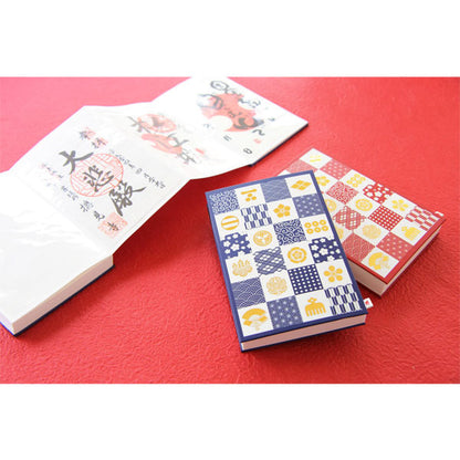 ポケット付き御朱印帳 小紋×kamon [全2色] ni-wa H050501-1/2