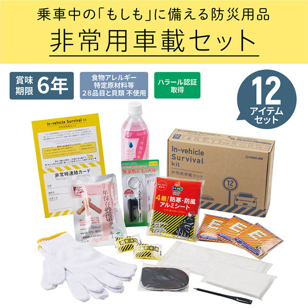 災害対策セット 《非常用車載セット》 キングジム 20-SYS-200  *ネコポス不可*　【取り寄せ品】