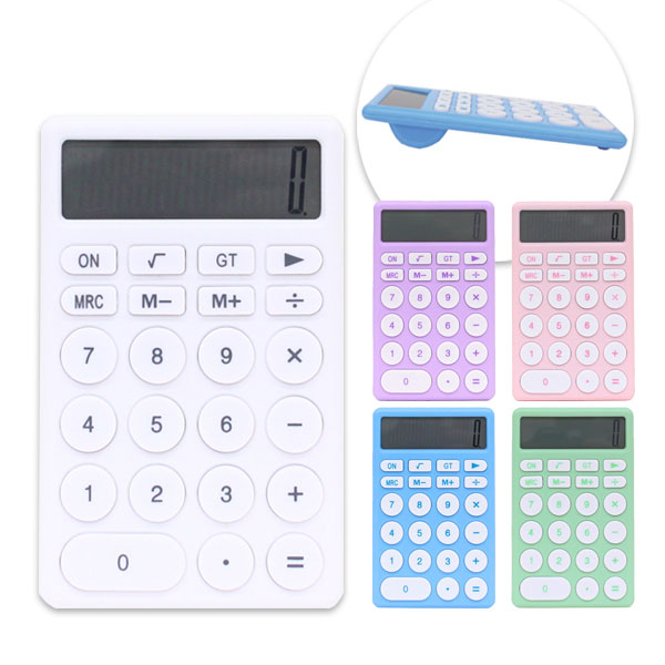 12-DIGIT パステルカリキュレーター 12桁 [全5色] ※保証書付き 近代トレーディング 120725〜120729 [M便 1/3]