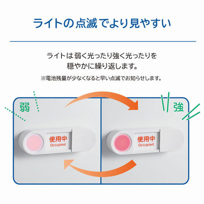 光る表示プレート ホワイトグレー キングジム LSP10-W　【取寄せ品】