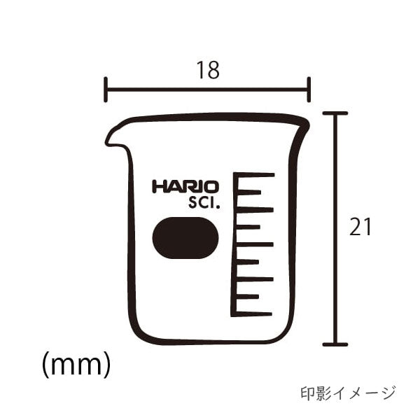 (11/8園田)HARIO 実験スタンプ［ビーカー・三角フラスコ］ ダイヤモンド 142716［JS-B-10/JS-SF-20］