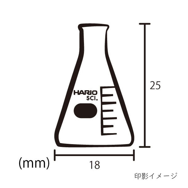 (11/8園田)HARIO 実験スタンプ［ビーカー・三角フラスコ］ ダイヤモンド 142716［JS-B-10/JS-SF-20］