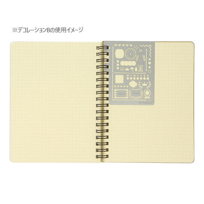 Rollbahn《 ロルバーン》 ポケット付メモ用 テンプレート デコレーション A/B [全4種類] デルフォニックス 50117A/B-522/704 [M便 1/30]