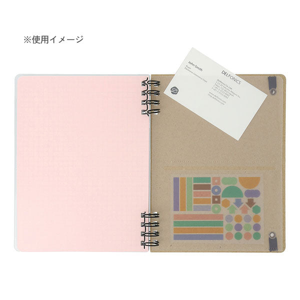 Rollbahn《 ロルバーン》 フレキシブル ポケット 2段 L クリア デル