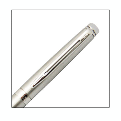 WATERMAN 油性ボールペン メトロポリタン エッセンシャル 保証書付 (ステンレススチールCT)  ウォーターマン S0-920-460-R *
