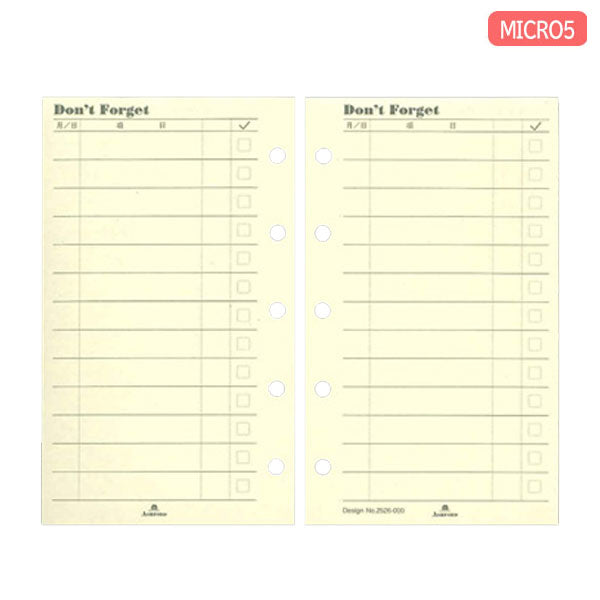 ASHFORD ドントフォーゲット MICRO5 [2526] 20枚 アシュフォード 2526-100 [M便 1/15]
