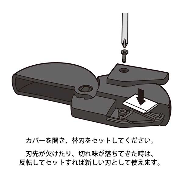 ダンボールカッター替え刃  デザインフィル(ミドリ) 35411  [M便 1/6]