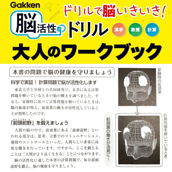 大人のワークブック 脳活性 50日間ドリル [ダジャレ漢字2] 学研