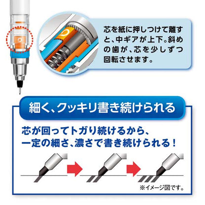 クルトガ　0.5mm [全4色] 三菱鉛筆 M54501P.***  　[M便 1/4]