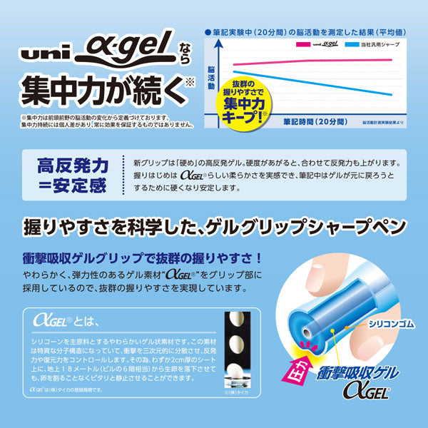 ユニ アルファゲル スイッチ 0.3mm [全3色]  三菱鉛筆 M31009GG1P.** [M便 1/20]