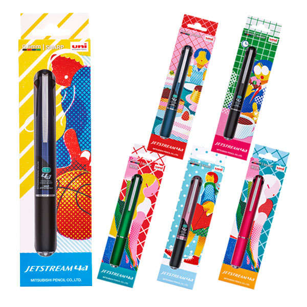 【数量限定】ジェットストリーム 4&1 ギフトパッケージ 4色ボールペン(0.5mm)+0.5mmシャープ 三菱鉛筆 MSXE51005