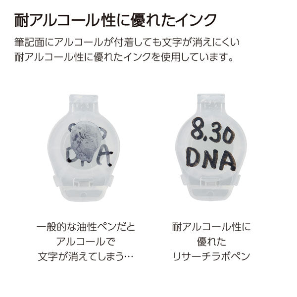 リサーチラボペン RESEARCH LAB PEN (耐アルコ ー ル性タイプ) [全3色] コクヨ PM-R100 [M便 1/25]