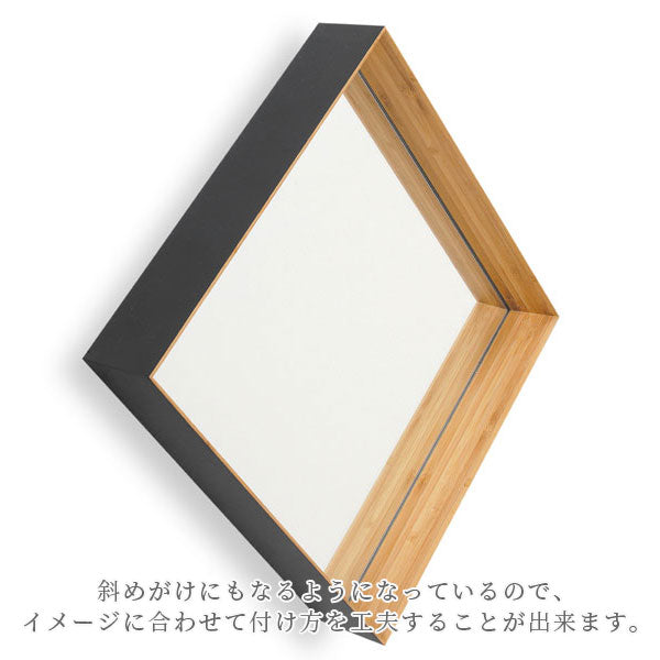 ZERO KAKU ゼロカク 壁掛けミラー [カラー2種類] TEORI(テオリ) TW-ZKW/B【送料無料*！取寄せ品】