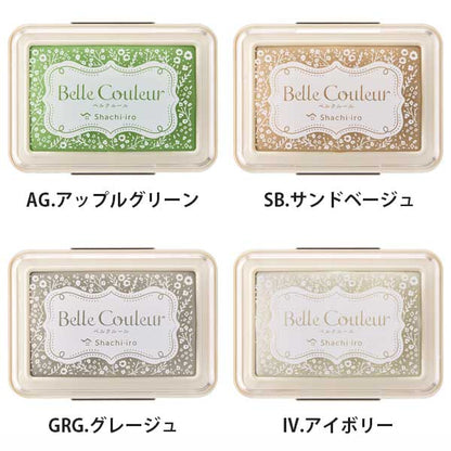 11/27塚原ベルクルール 《Belle Couleur》 スタンプパッド [全8色] シヤチハタ HBC-1 [M便 1/10]
