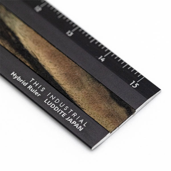 (12/3園田)THIS INDUSTRIAL Fine Wood Hybrid Ruler [全4種] 15cm ルーラー 定規 ラダイト《Luddite》LDTI-HRW［M便 1/10］