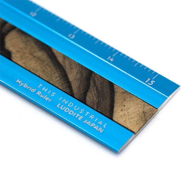 (12/3園田)THIS INDUSTRIAL Fine Wood Hybrid Ruler [全4種] 15cm ルーラー 定規 ラダイト《Luddite》LDTI-HRW［M便 1/10］