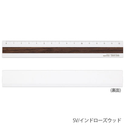(12/3園田)THIS INDUSTRIAL Fine Wood Hybrid Ruler [全4種] 15cm ルーラー 定規 ラダイト《Luddite》LDTI-HRW［M便 1/10］